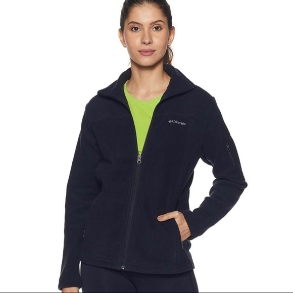 Columbia fast trek ll black fleece jacket size small - Picture 3 of 12